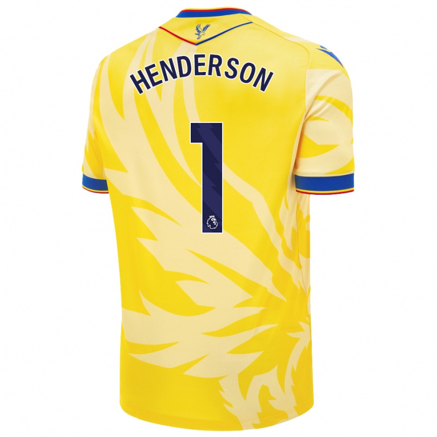 Dětské Dean Henderson #1 Žluť Daleko Hráčské Dresy 2024/25 Dres