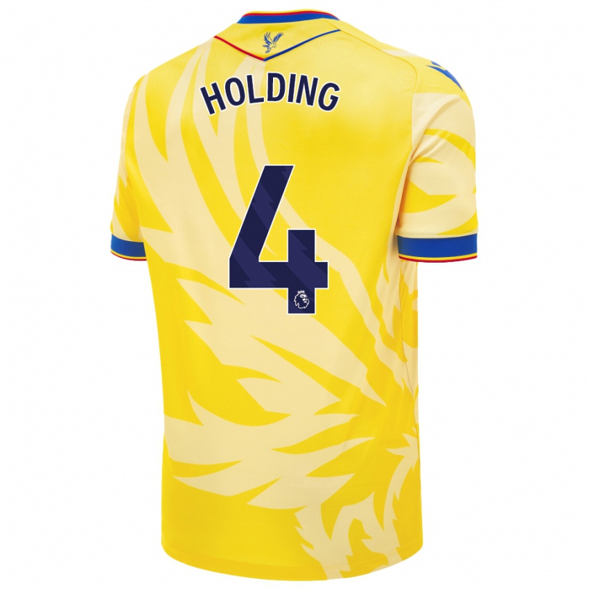 Dětské Rob Holding #4 Žluť Daleko Hráčské Dresy 2024/25 Dres