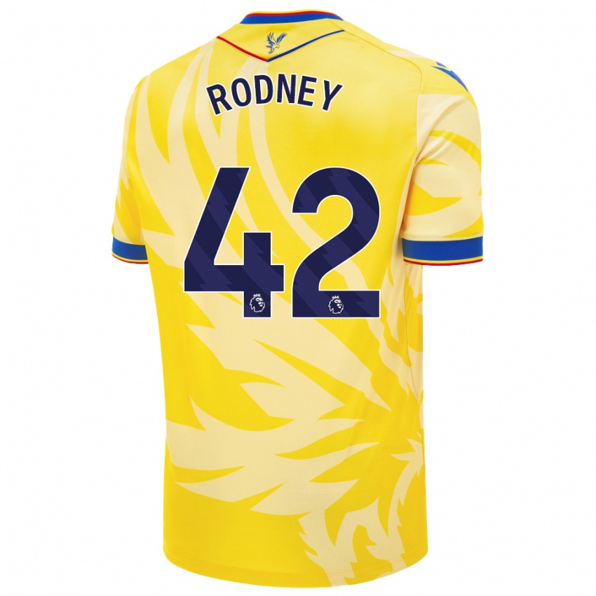 Dětské Kaden Rodney #42 Žluť Daleko Hráčské Dresy 2024/25 Dres