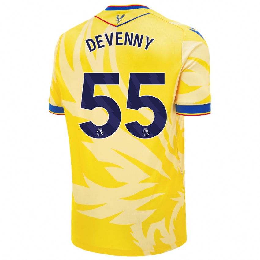 Dětské Justin Devenny #55 Žluť Daleko Hráčské Dresy 2024/25 Dres