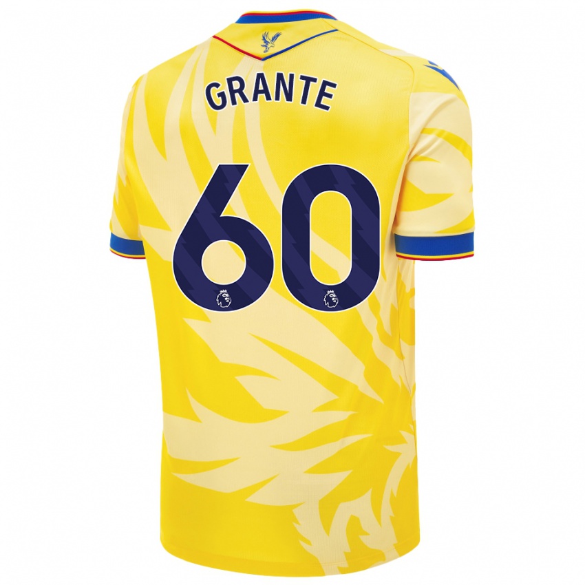 Dětské Jake Grante #60 Žluť Daleko Hráčské Dresy 2024/25 Dres