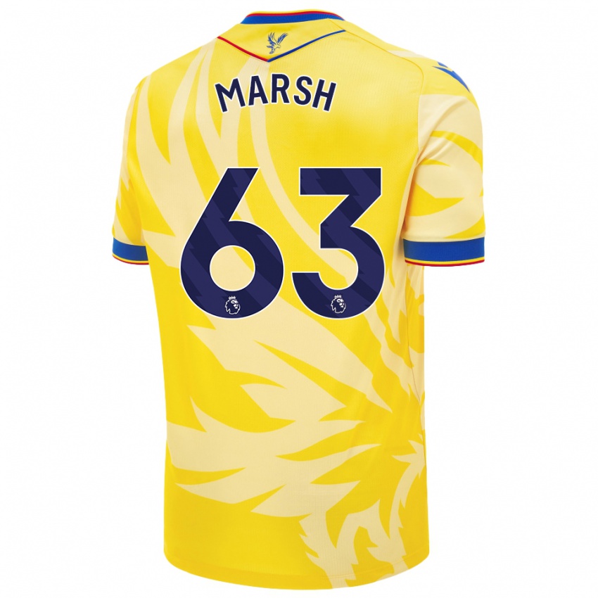 Dětské Zach Marsh #63 Žluť Daleko Hráčské Dresy 2024/25 Dres