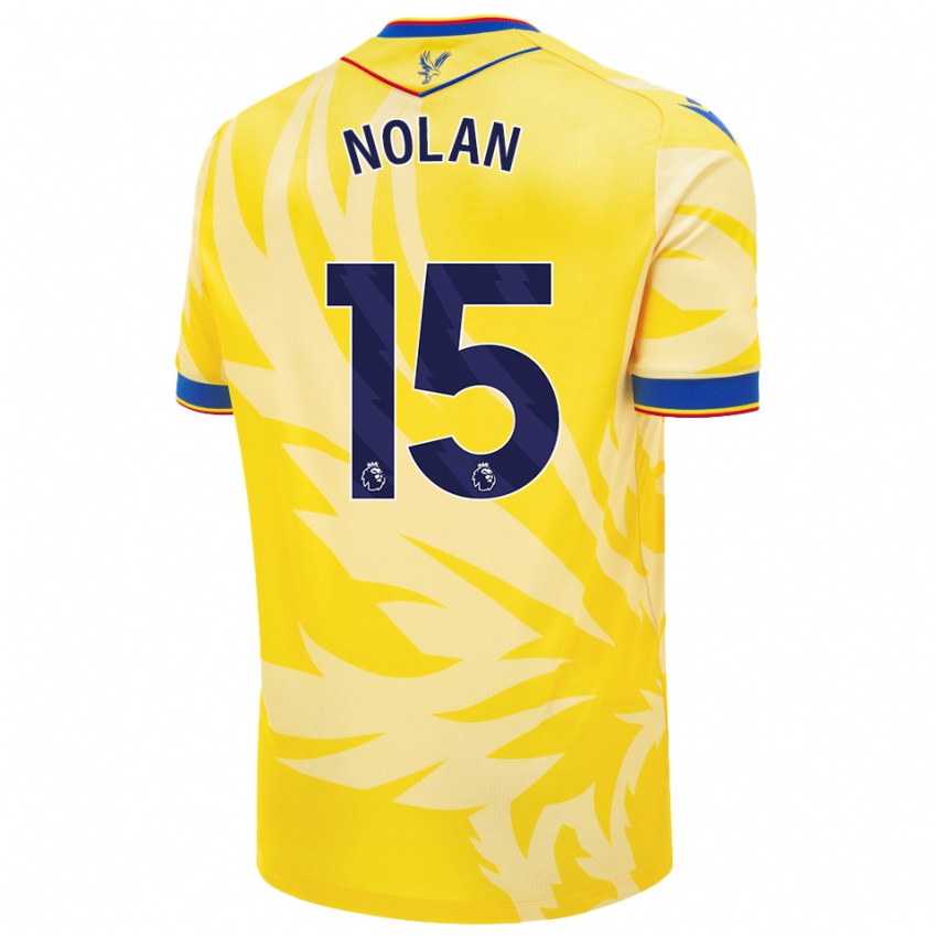 Dětské Hayley Nolan #15 Žluť Daleko Hráčské Dresy 2024/25 Dres