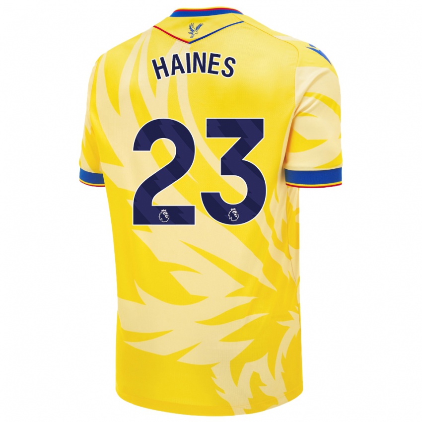 Dětské Coral-Jade Haines #23 Žluť Daleko Hráčské Dresy 2024/25 Dres