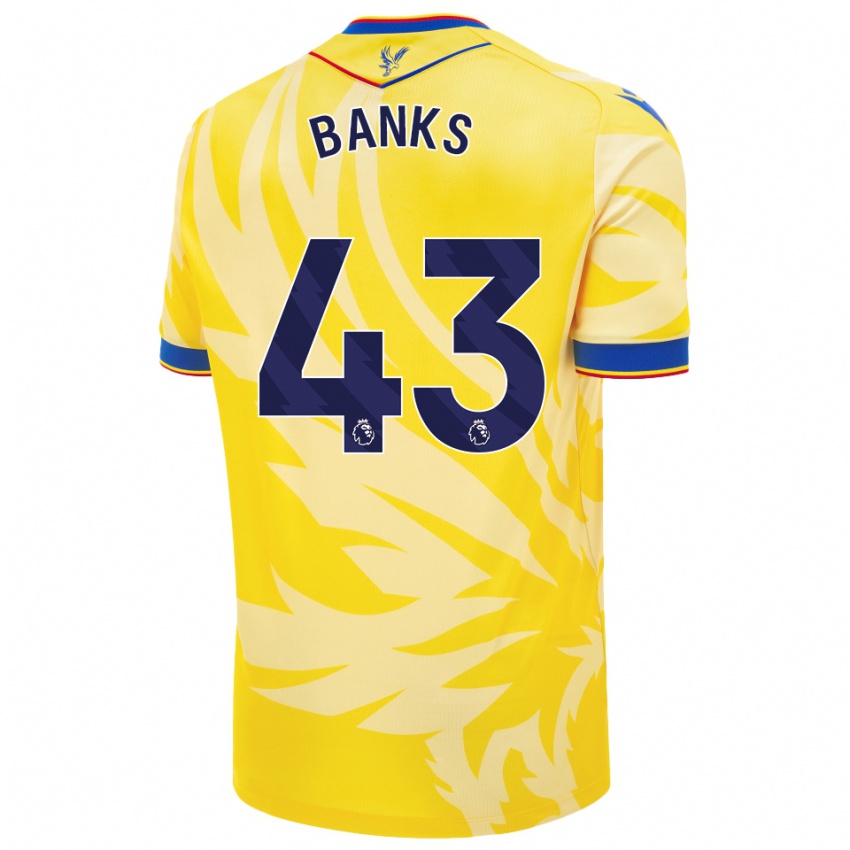 Dětské Scott Banks #43 Žluť Daleko Hráčské Dresy 2024/25 Dres