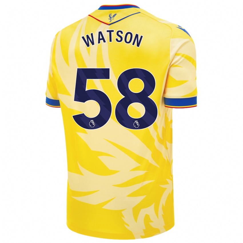 Dětské Noah Watson #58 Žluť Daleko Hráčské Dresy 2024/25 Dres