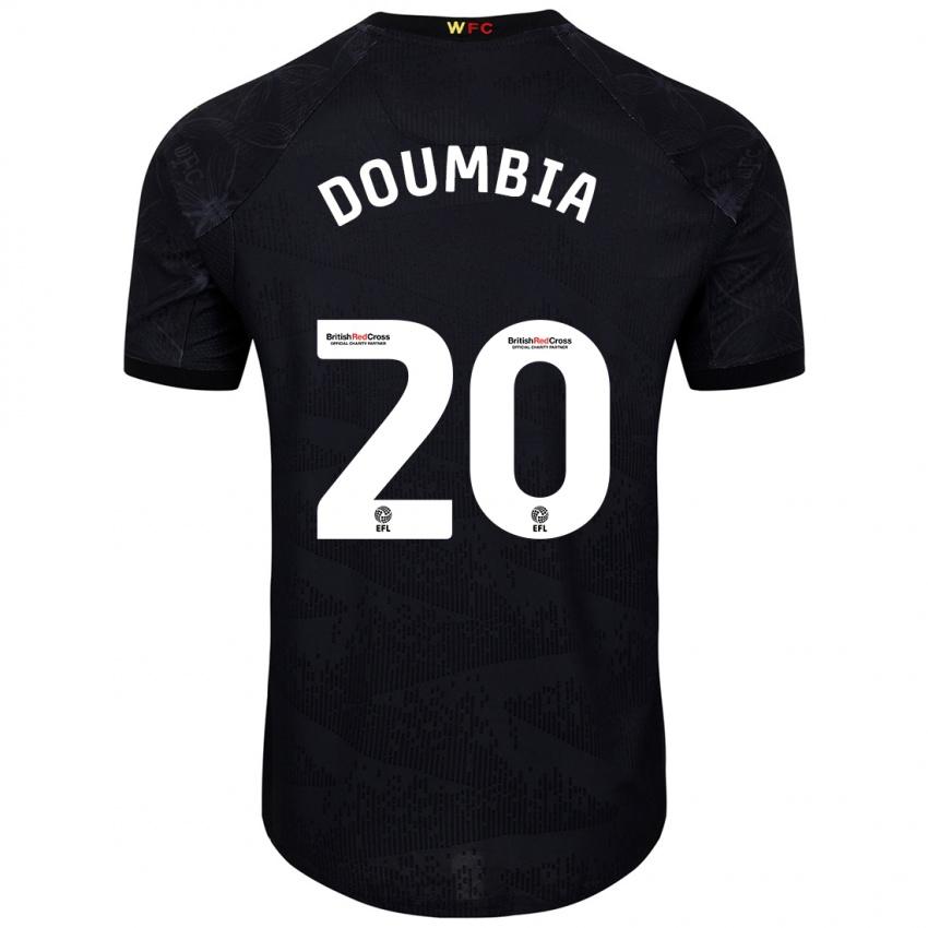 Dětské Mamadou Doumbia #20 Černá Bílá Daleko Hráčské Dresy 2024/25 Dres