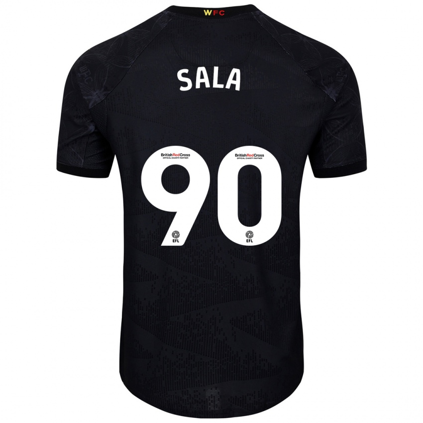 Dětské Joel Sala #90 Černá Bílá Daleko Hráčské Dresy 2024/25 Dres