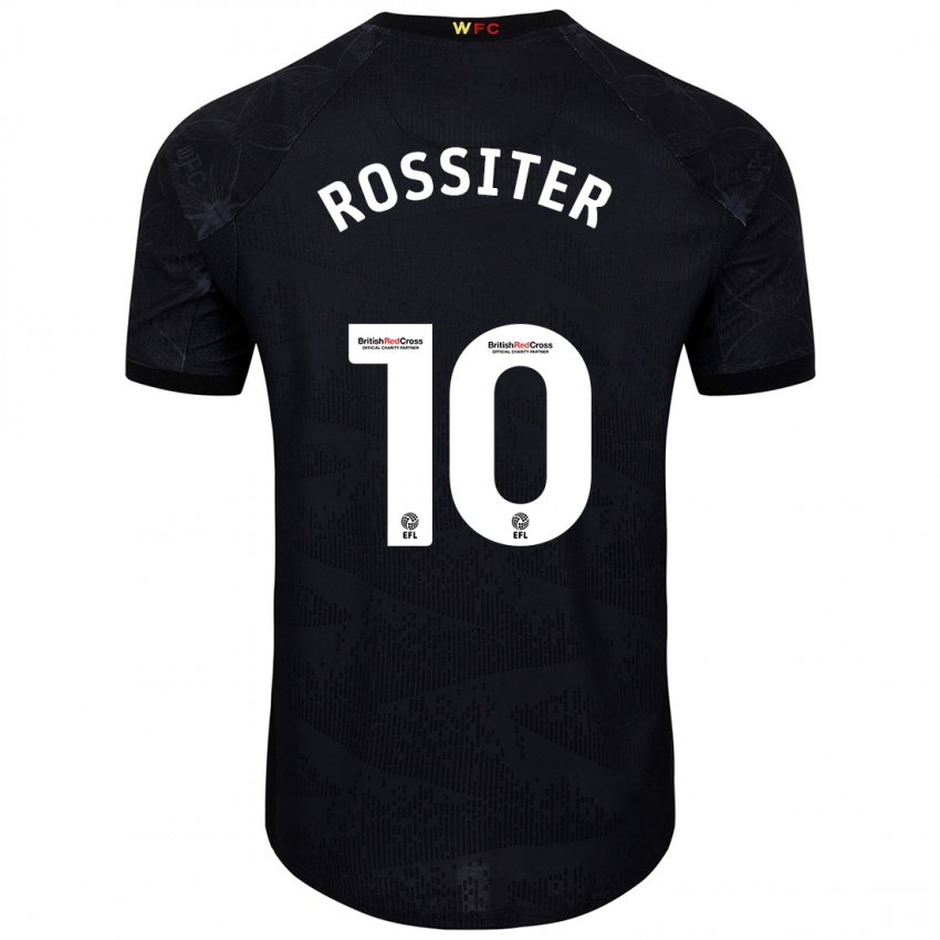 Dětské Annie Rossiter #10 Černá Bílá Daleko Hráčské Dresy 2024/25 Dres