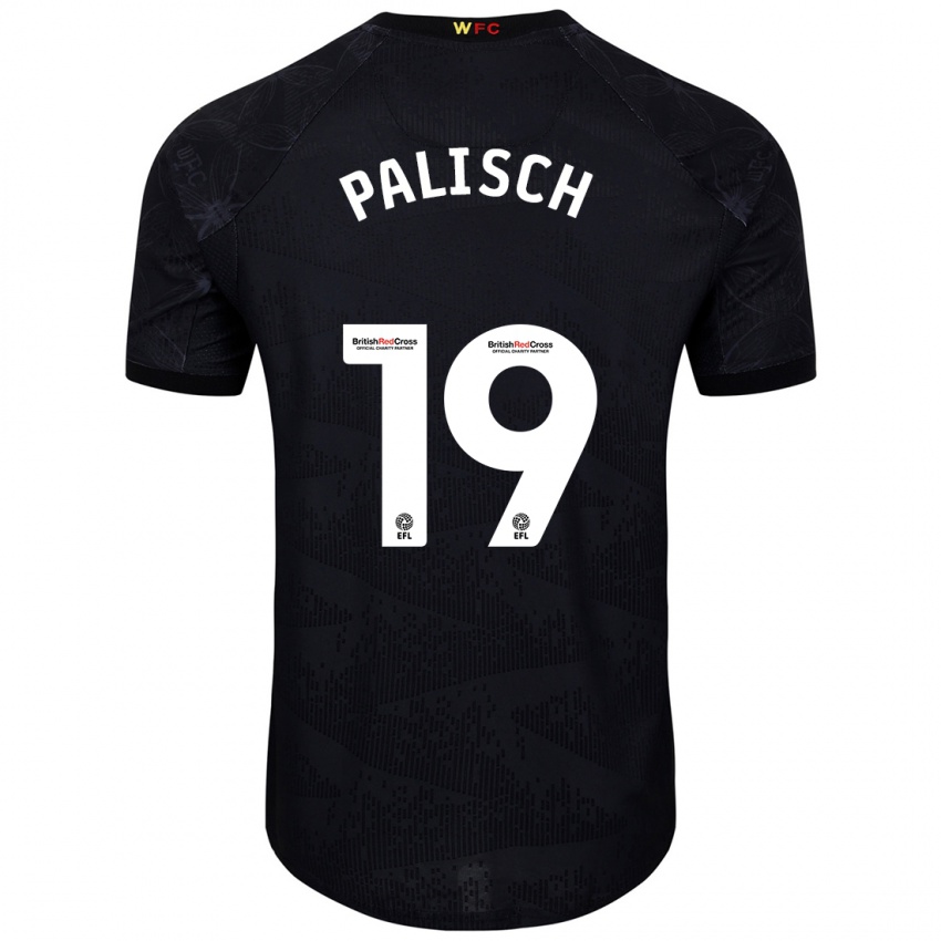 Dětské Alli Palisch #19 Černá Bílá Daleko Hráčské Dresy 2024/25 Dres