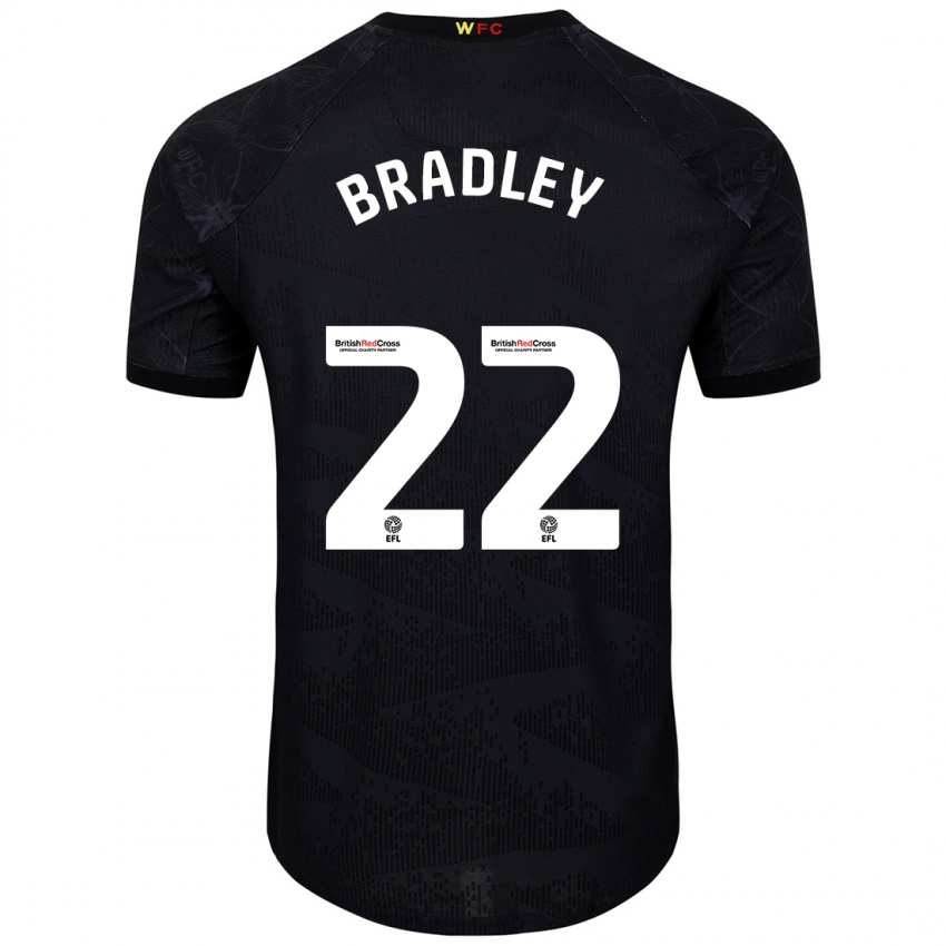 Dětské Jade Bradley #22 Černá Bílá Daleko Hráčské Dresy 2024/25 Dres