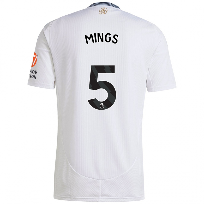 Dětské Tyrone Mings #5 Bílý Daleko Hráčské Dresy 2024/25 Dres