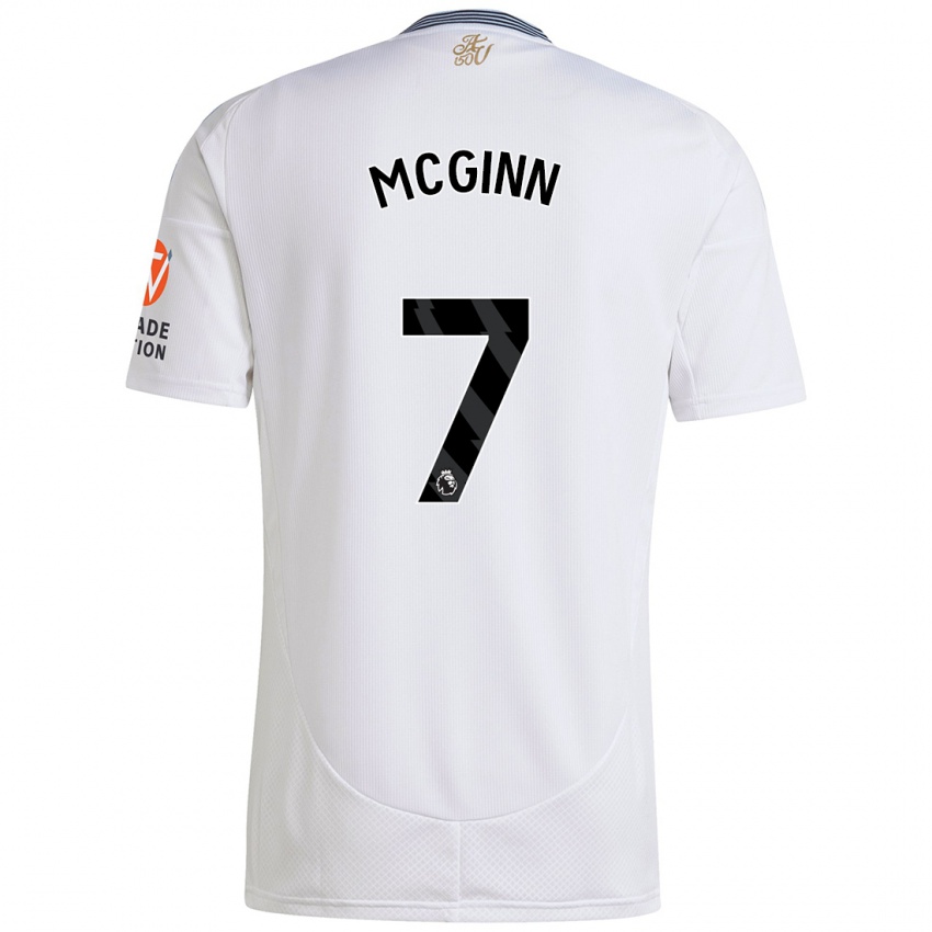 Dětské John Mcginn #7 Bílý Daleko Hráčské Dresy 2024/25 Dres