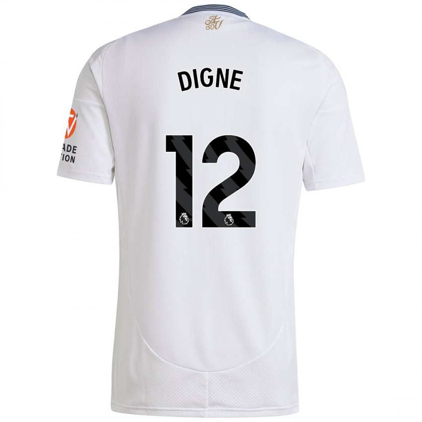 Dětské Lucas Digne #12 Bílý Daleko Hráčské Dresy 2024/25 Dres