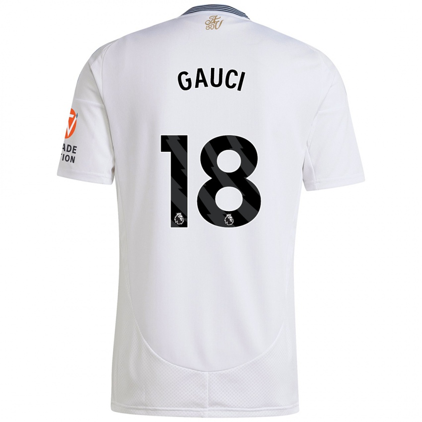 Dětské Joe Gauci #18 Bílý Daleko Hráčské Dresy 2024/25 Dres