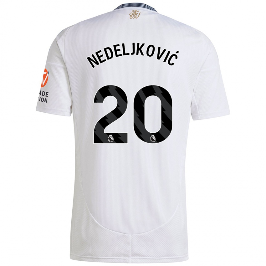 Dětské Kosta Nedeljkovic #20 Bílý Daleko Hráčské Dresy 2024/25 Dres