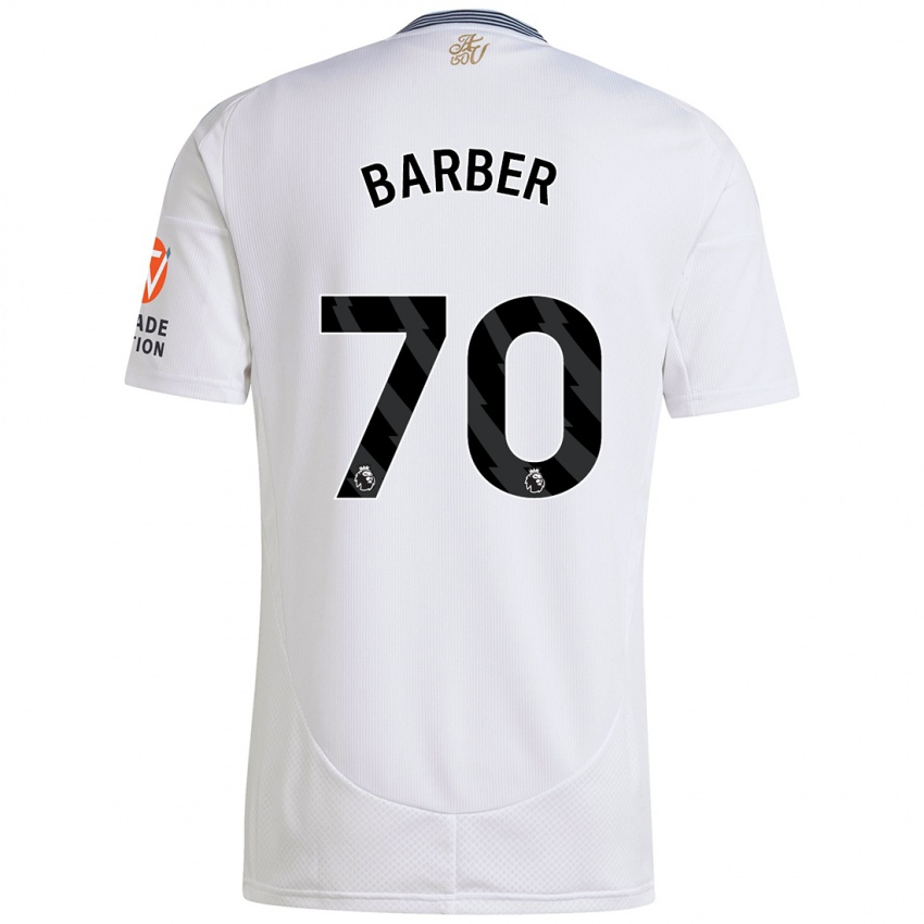 Dětské Jayden Barber #70 Bílý Daleko Hráčské Dresy 2024/25 Dres