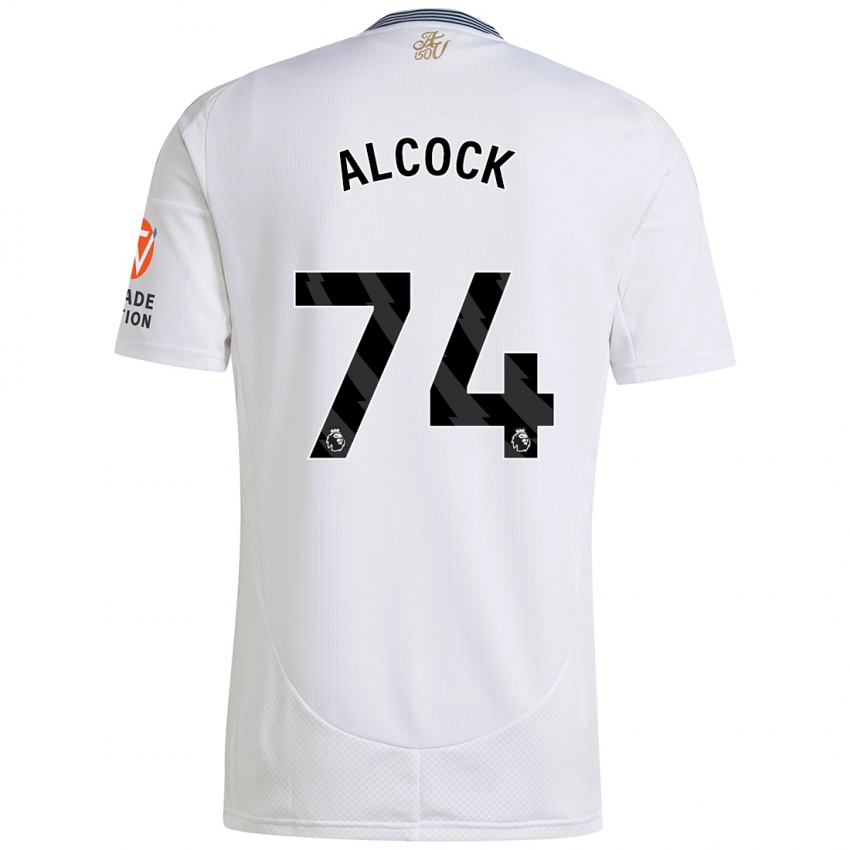 Dětské Todd Alcock #74 Bílý Daleko Hráčské Dresy 2024/25 Dres