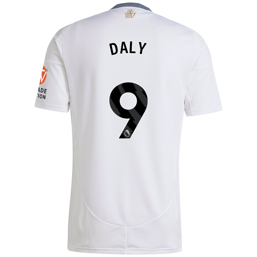 Dětské Rachel Daly #9 Bílý Daleko Hráčské Dresy 2024/25 Dres