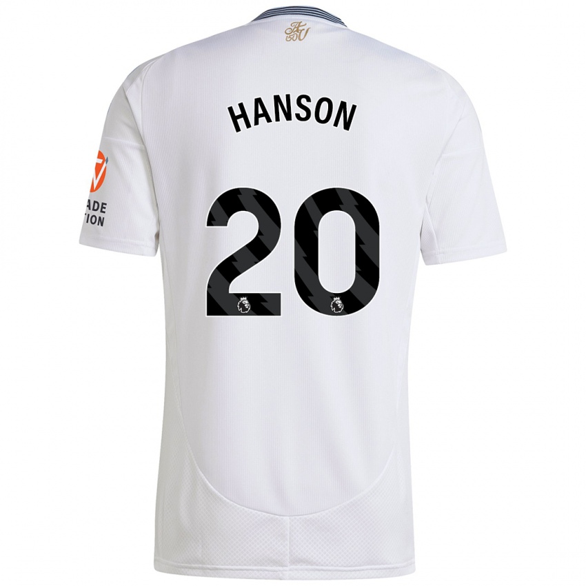 Dětské Kirsty Hanson #20 Bílý Daleko Hráčské Dresy 2024/25 Dres