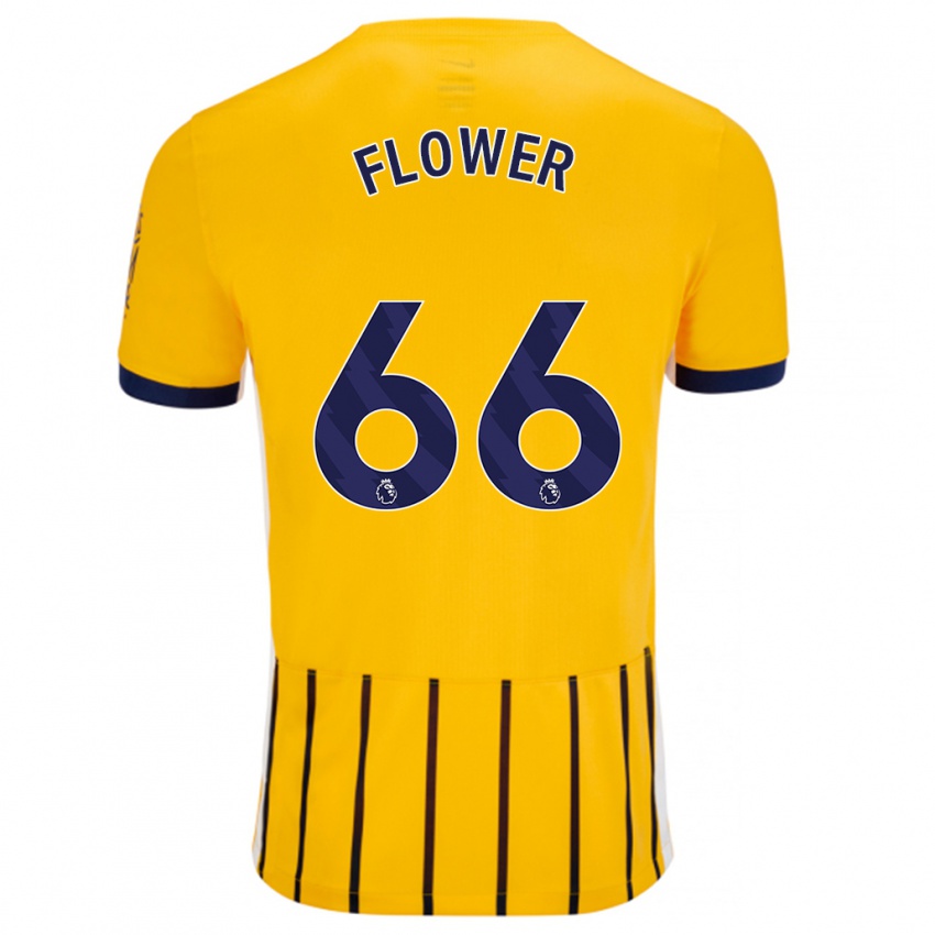 Dětské Louis Flower #66 Zlaté Modré Proužky Daleko Hráčské Dresy 2024/25 Dres