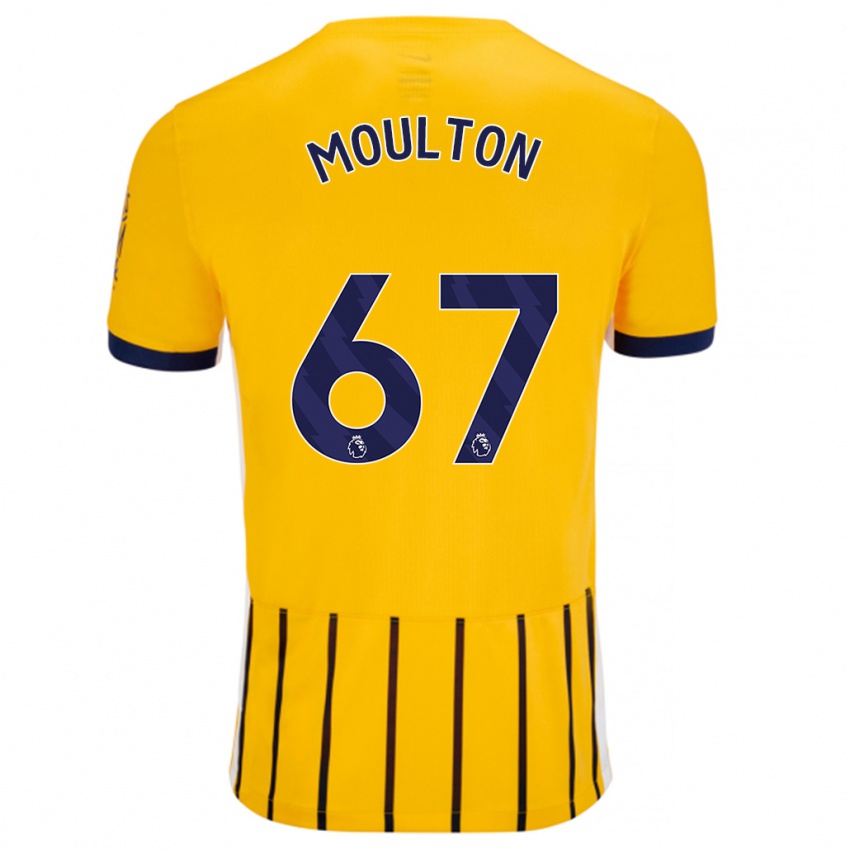 Dětské Remeiro Moulton #67 Zlaté Modré Proužky Daleko Hráčské Dresy 2024/25 Dres