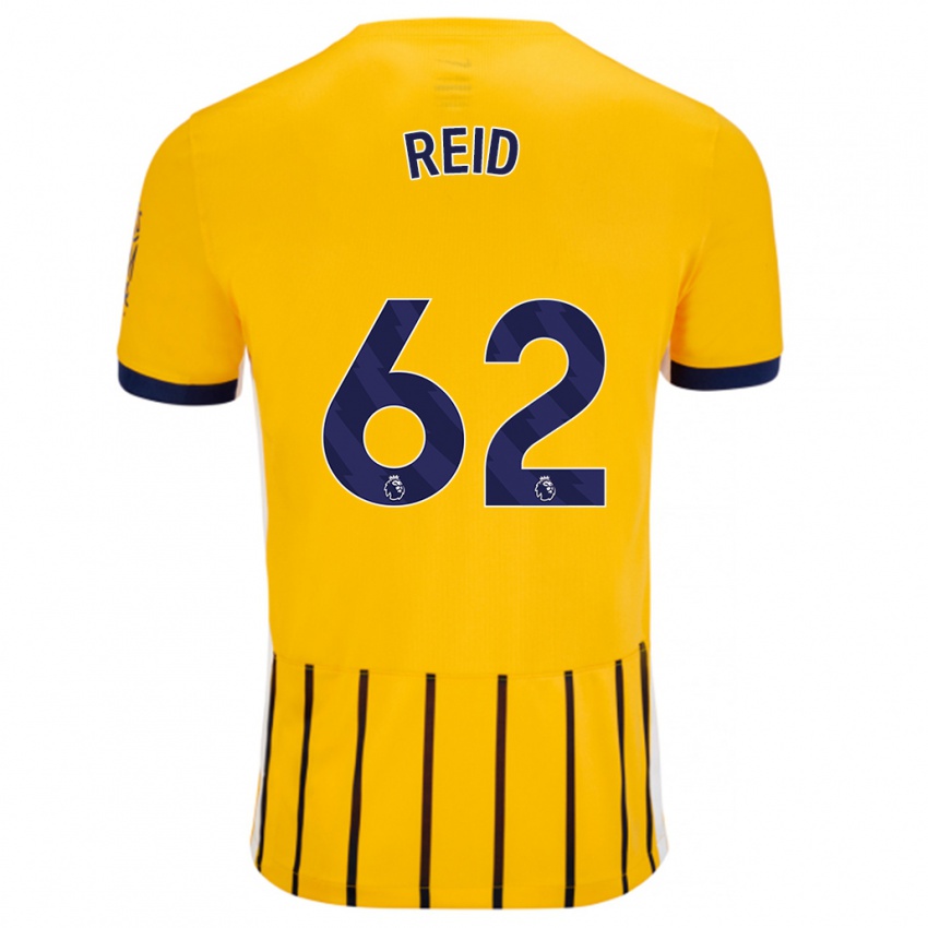 Dětské Tommy Reid #62 Zlaté Modré Proužky Daleko Hráčské Dresy 2024/25 Dres