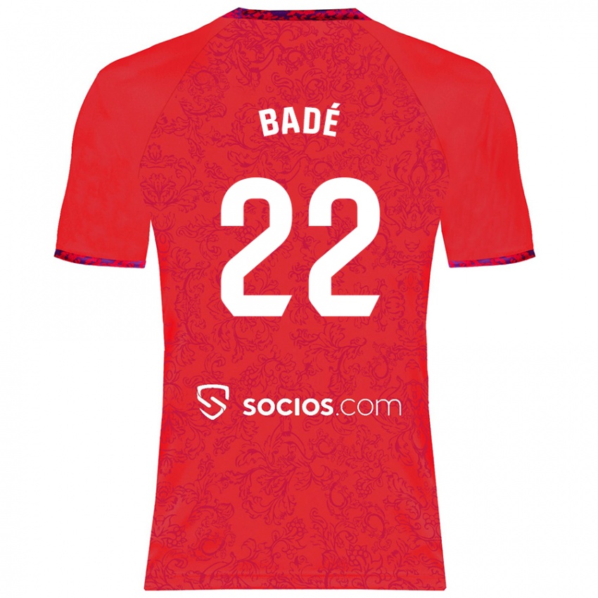 Dětské Loïc Badé #22 Červený Daleko Hráčské Dresy 2024/25 Dres