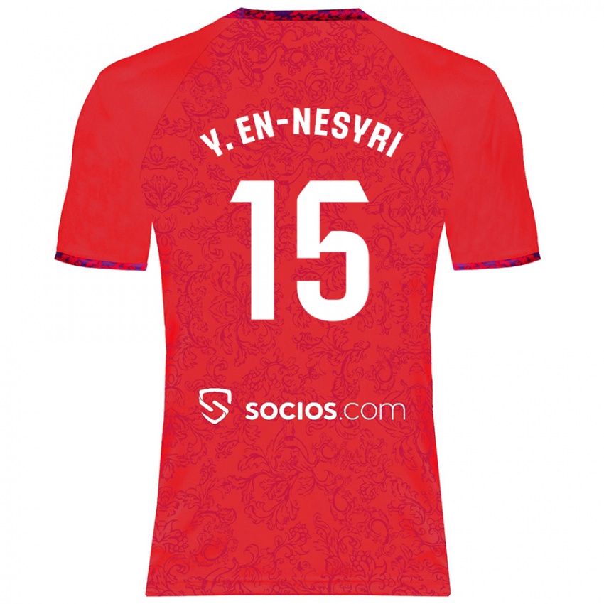 Dětské Youssef En-Nesyri #15 Červený Daleko Hráčské Dresy 2024/25 Dres