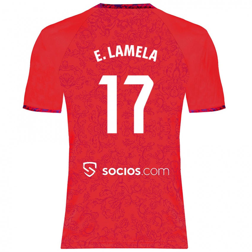 Dětské Erik Lamela #17 Červený Daleko Hráčské Dresy 2024/25 Dres