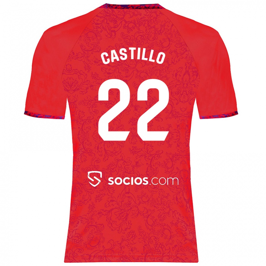 Dětské José Castillo #22 Červený Daleko Hráčské Dresy 2024/25 Dres