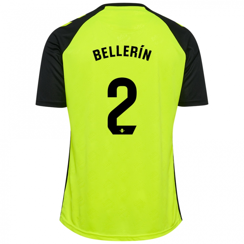 Dětské Hector Bellerin #2 Fluorescenční Žlutá Černá Daleko Hráčské Dresy 2024/25 Dres