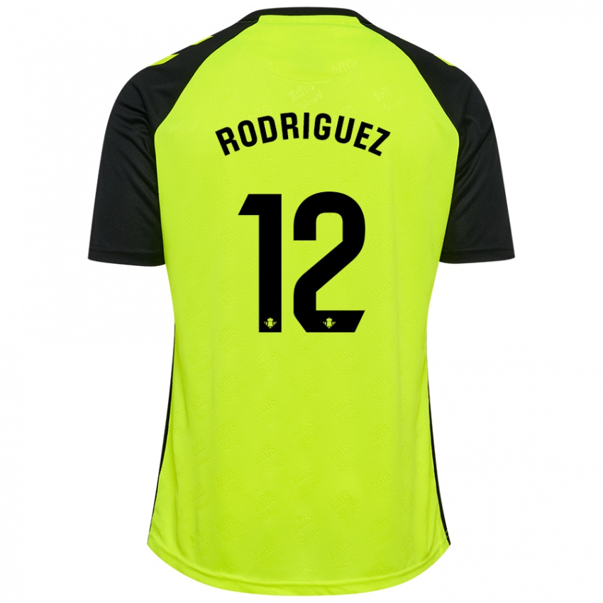 Dětské Ricardo Rodríguez #12 Fluorescenční Žlutá Černá Daleko Hráčské Dresy 2024/25 Dres