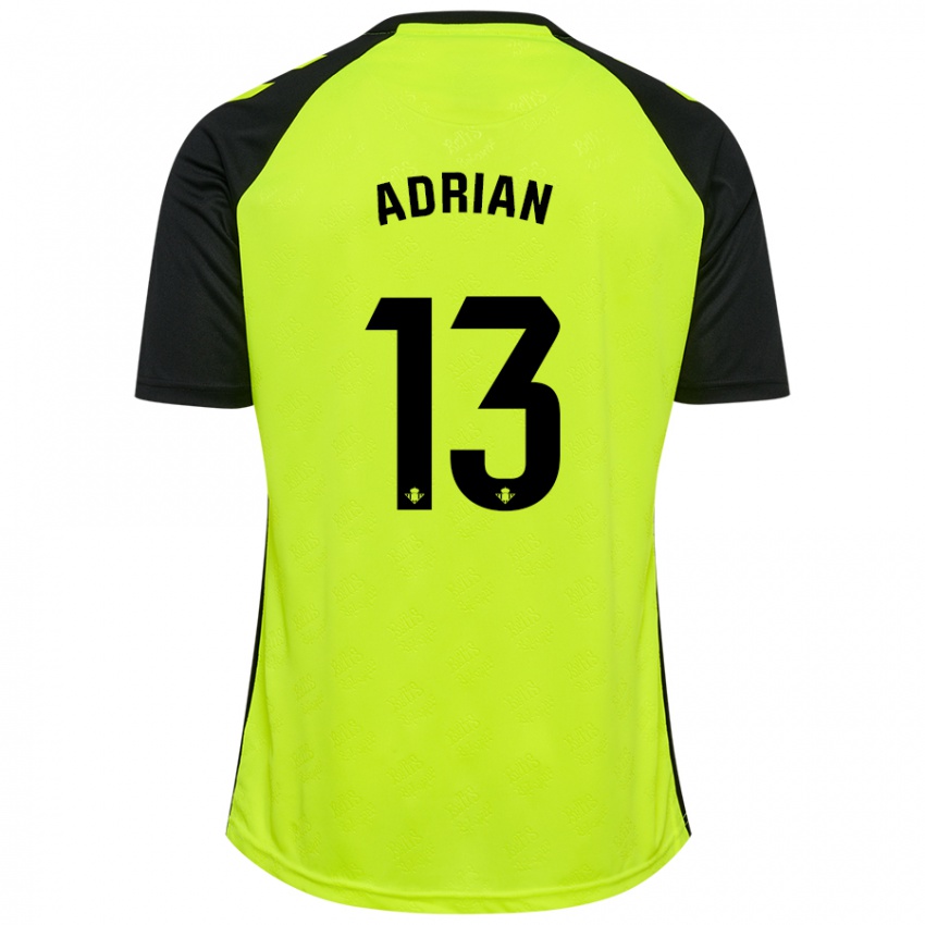 Dětské Adrian #13 Fluorescenční Žlutá Černá Daleko Hráčské Dresy 2024/25 Dres