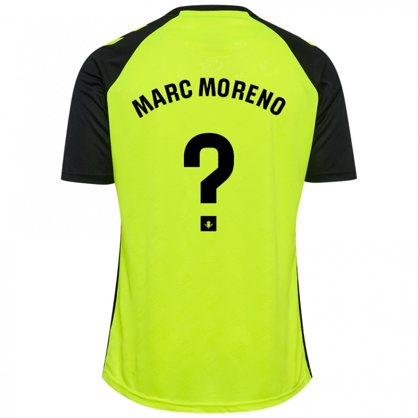 Dětské Marc Moreno #0 Fluorescenční Žlutá Černá Daleko Hráčské Dresy 2024/25 Dres