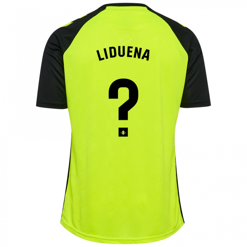 Dětské Rubén Lidueña #0 Fluorescenční Žlutá Černá Daleko Hráčské Dresy 2024/25 Dres