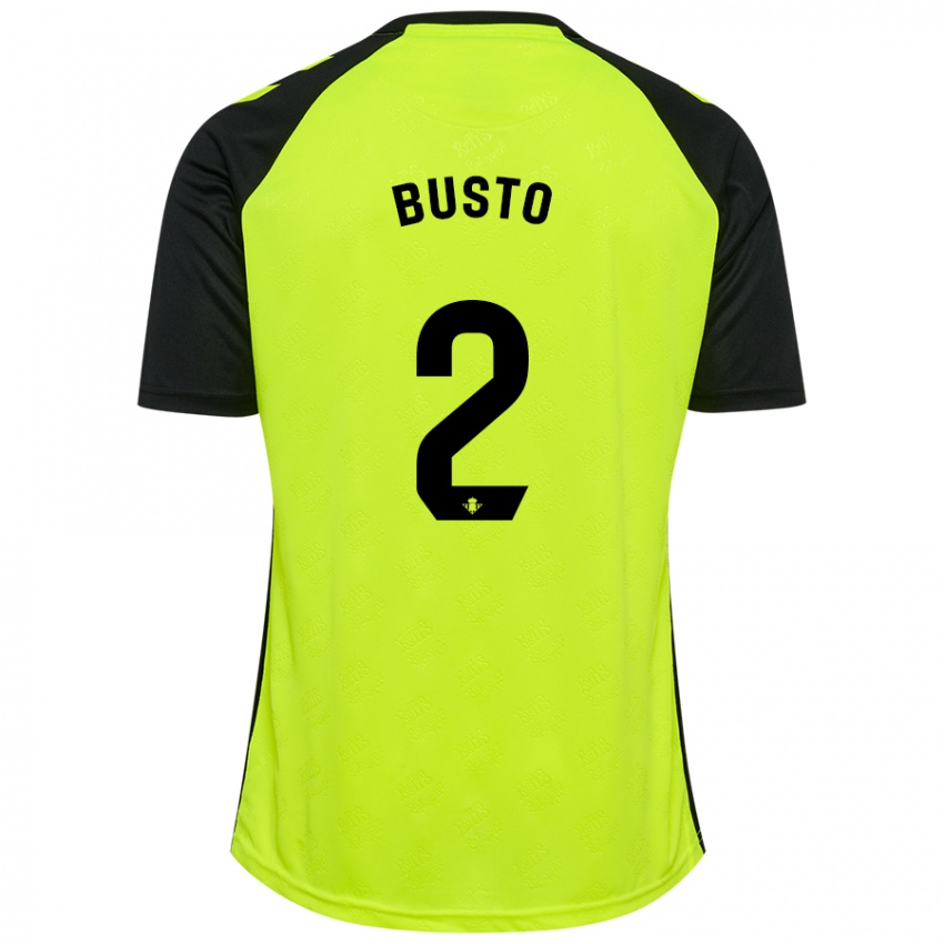 Dětské Pablo Busto #2 Fluorescenční Žlutá Černá Daleko Hráčské Dresy 2024/25 Dres