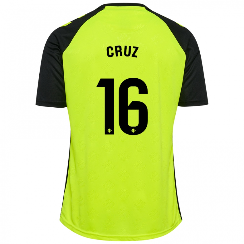 Dětské Juan Cruz #16 Fluorescenční Žlutá Černá Daleko Hráčské Dresy 2024/25 Dres