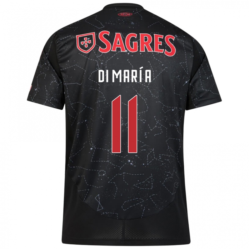 Dětské Angel Di Maria #11 Černá Červená Daleko Hráčské Dresy 2024/25 Dres