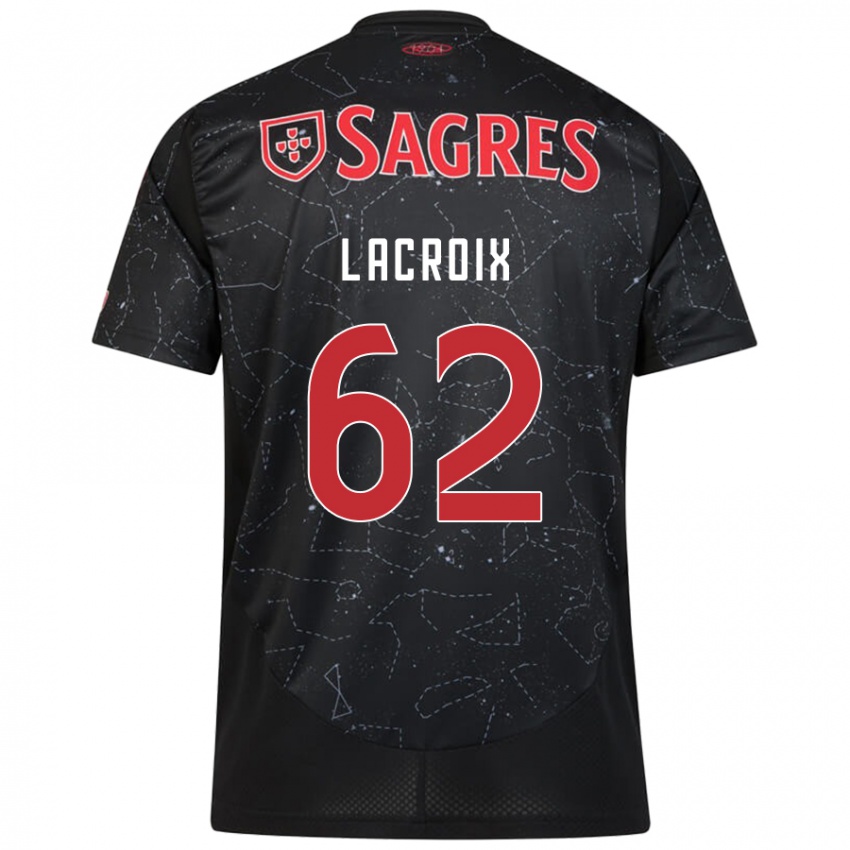 Dětské Lenny Lacroix #62 Černá Červená Daleko Hráčské Dresy 2024/25 Dres