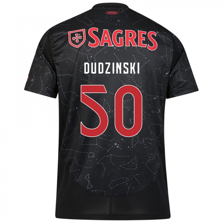 Dětské Marcel Dudzinski #50 Černá Červená Daleko Hráčské Dresy 2024/25 Dres