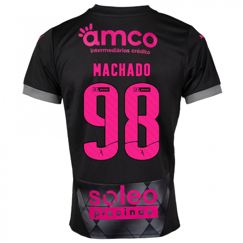 Dětské Gonçalo Machado #98 Černá Růžová Daleko Hráčské Dresy 2024/25 Dres