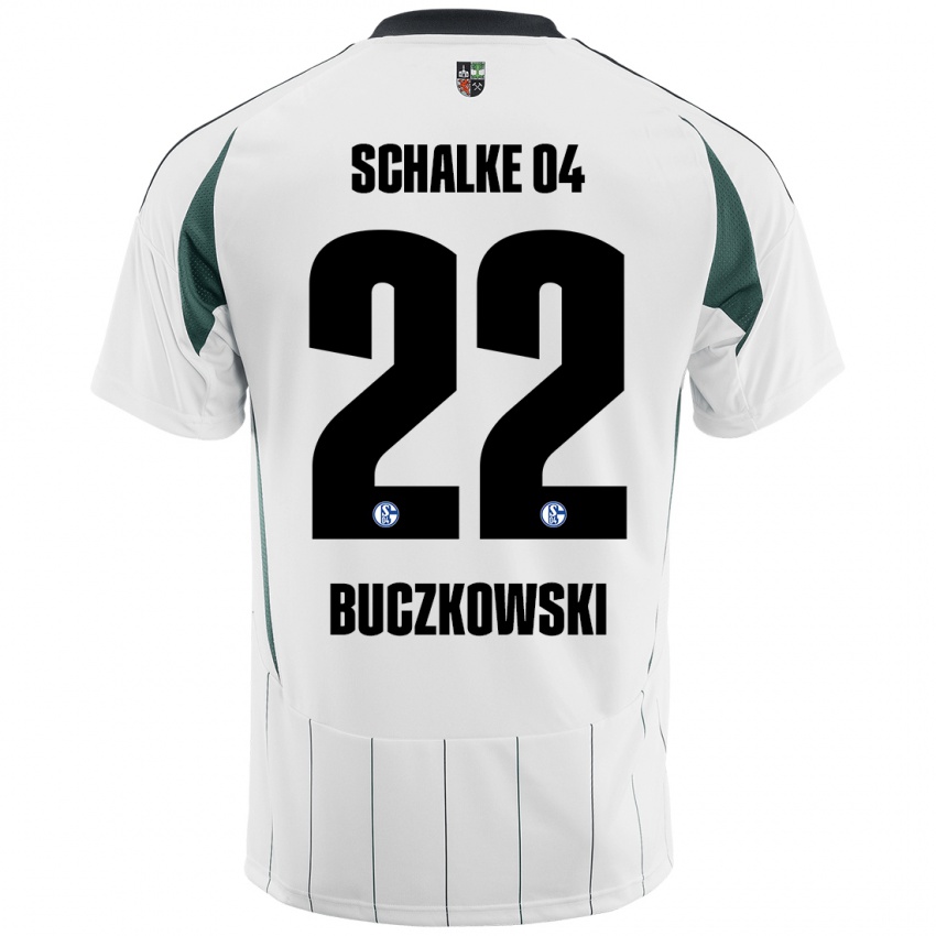 Dětské Philip Buczkowski #22 Bílá Zelená Daleko Hráčské Dresy 2024/25 Dres