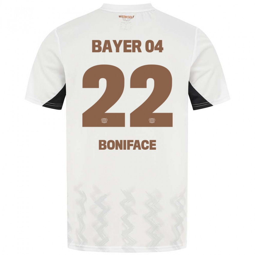 Dětské Victor Boniface #22 Bílá Černá Daleko Hráčské Dresy 2024/25 Dres