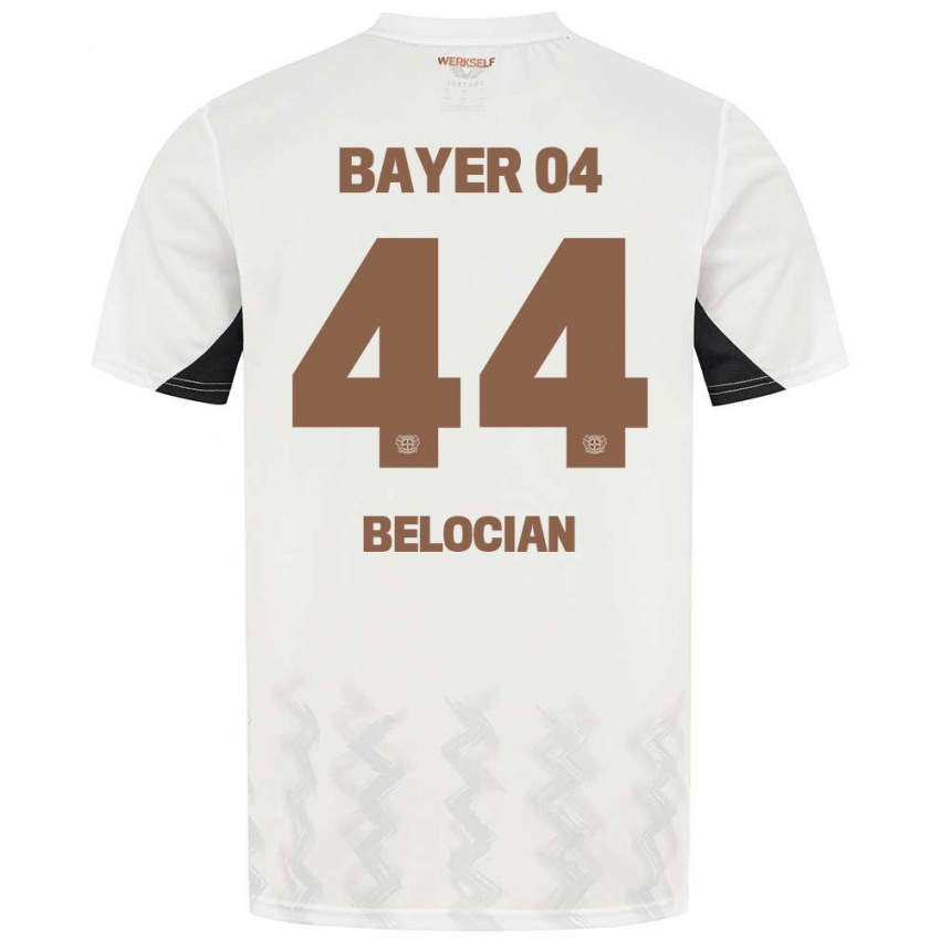 Dětské Jeanuël Belocian #44 Bílá Černá Daleko Hráčské Dresy 2024/25 Dres