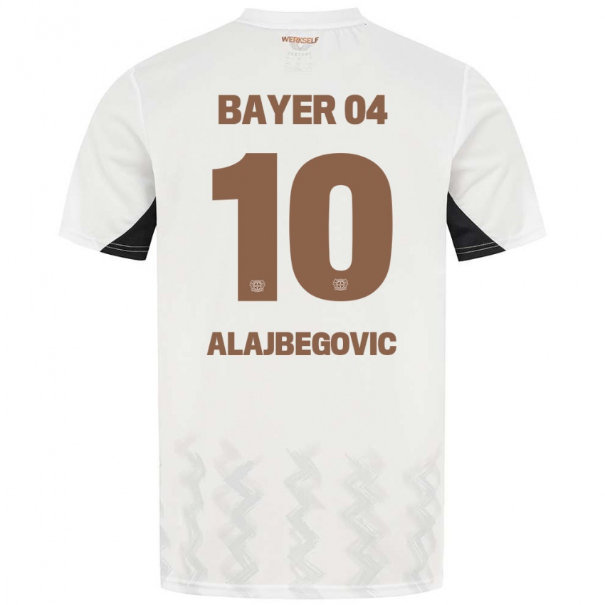 Dětské Kerim Alajbegovic #10 Bílá Černá Daleko Hráčské Dresy 2024/25 Dres