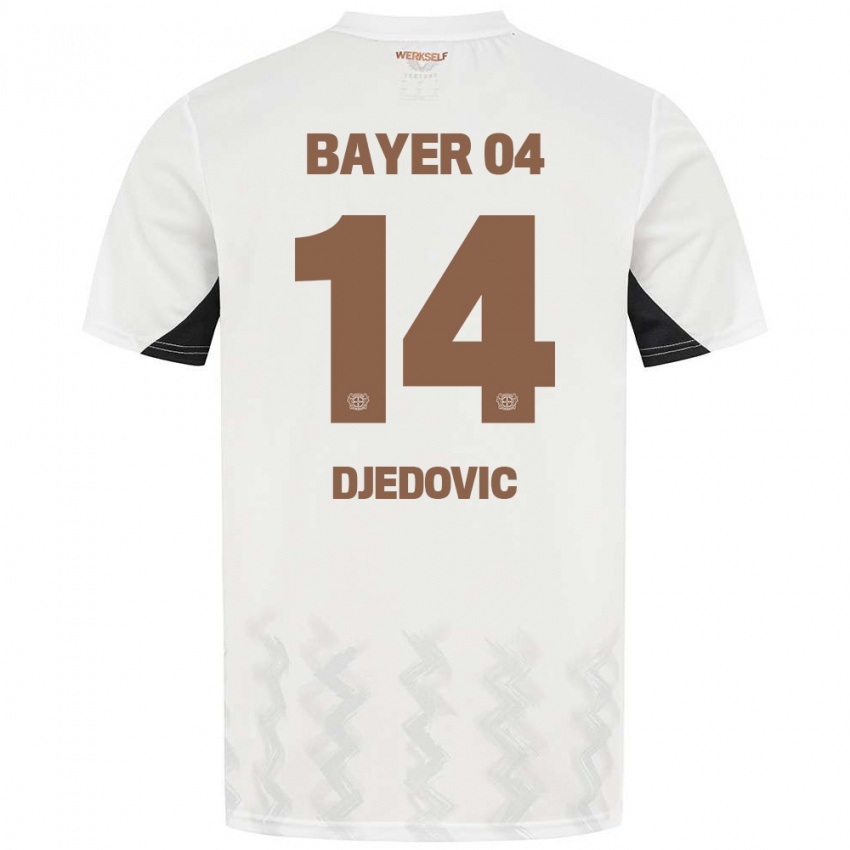 Dětské Melis Djedovic #14 Bílá Černá Daleko Hráčské Dresy 2024/25 Dres