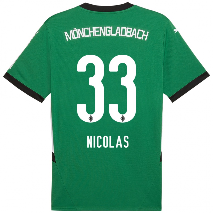 Dětské Moritz Nicolas #33 Zelená Bílá Daleko Hráčské Dresy 2024/25 Dres