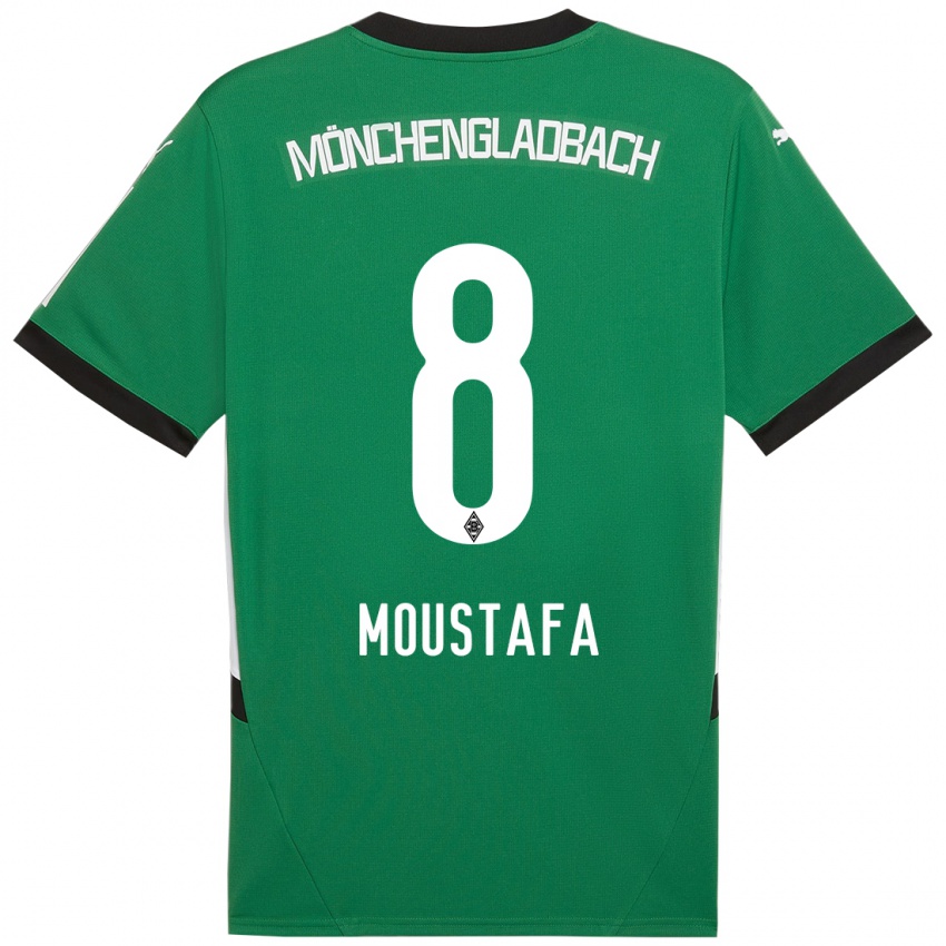 Dětské Moustafa Ashraf Moustafa #8 Zelená Bílá Daleko Hráčské Dresy 2024/25 Dres