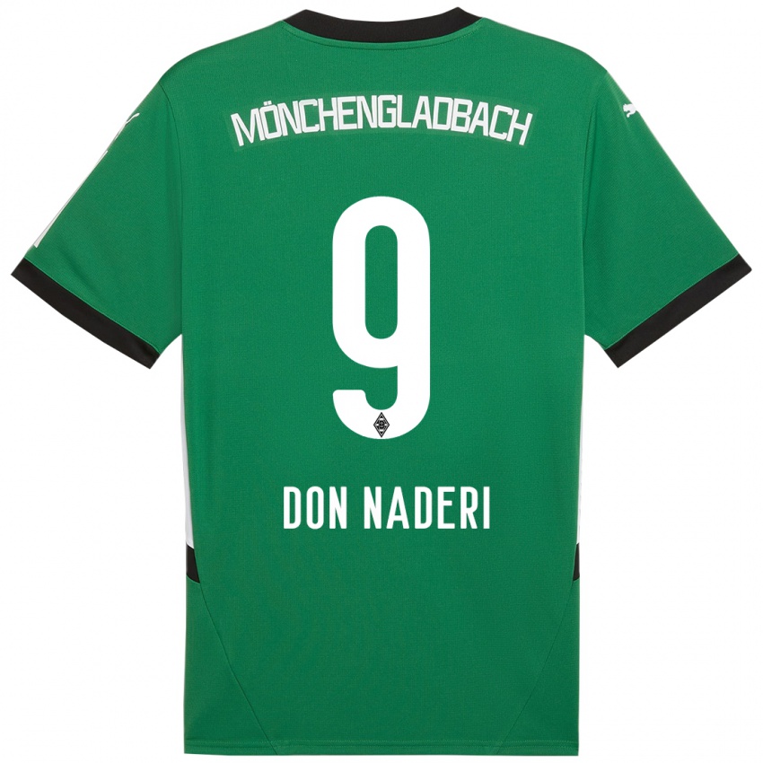 Dětské Ryan Don Naderi #9 Zelená Bílá Daleko Hráčské Dresy 2024/25 Dres